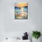 Landscape Paint by Numbers Kits 16x20 inch Canvas DIY Oil Painting for Kids, Students, Adults Beginner with Brushes Acrylic Pigment Graffiti Abstract Beach Photo Gift